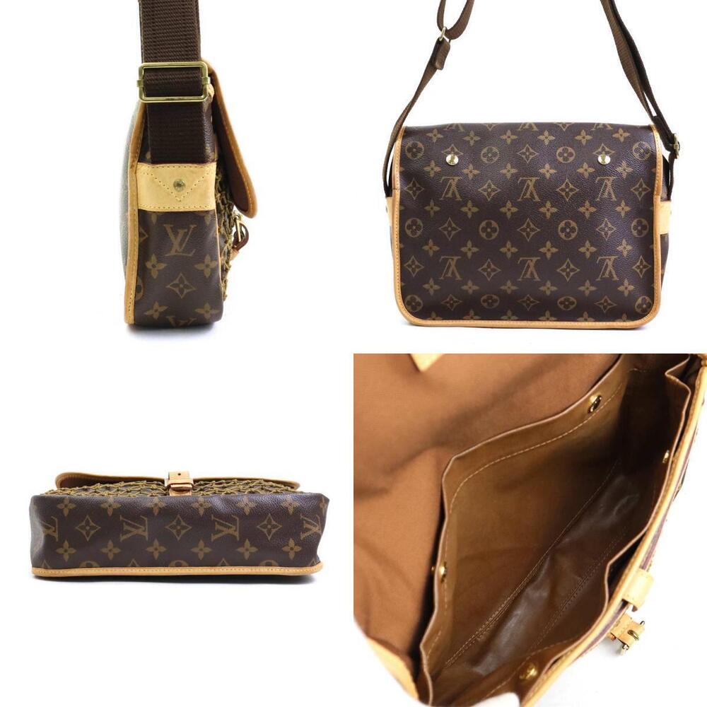 Louis Vuitton Shoulder Canvas Monogram Bag Crossbody Brown Gold Congo Brown Gold